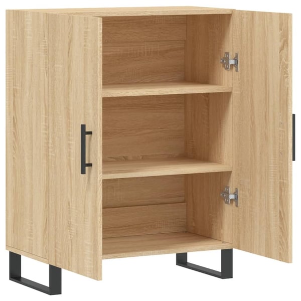 vidaXL Skjenk sonoma eik 69,5x34x90 cm konstruert tre