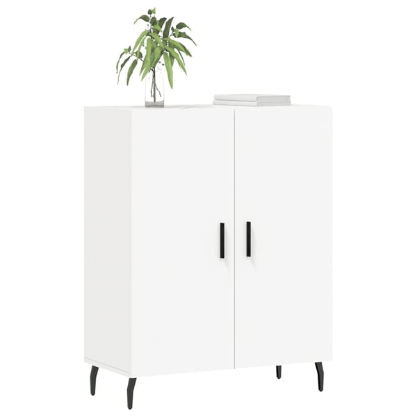 vidaXL Skjenk hvit 69,5x34x90 cm konstruert tre