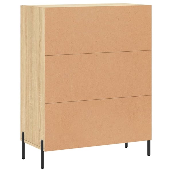 vidaXL Skjenk sonoma eik 69,5x34x90 cm konstruert tre
