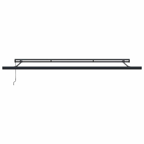 vidaXL foldemarkise manuel betjening 4x3 m stof aluminium gul hvid