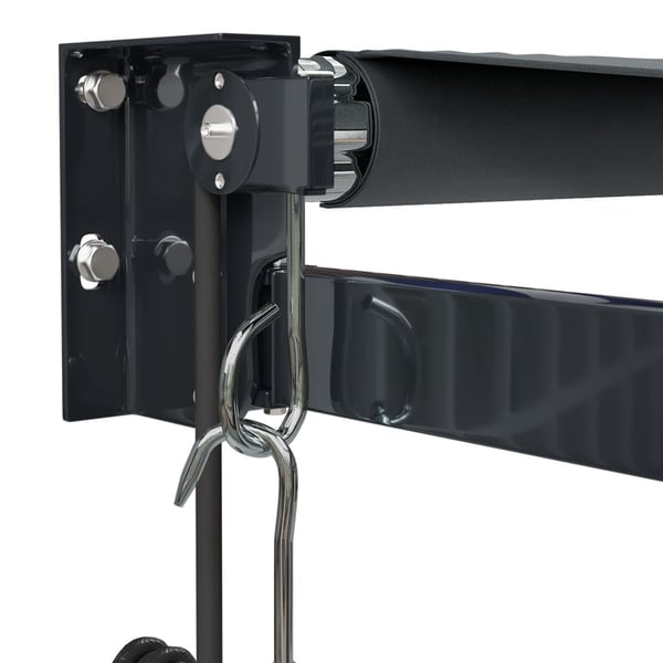 vidaXL Automatisk uttrekkbar markise antrasitt 4x3 m