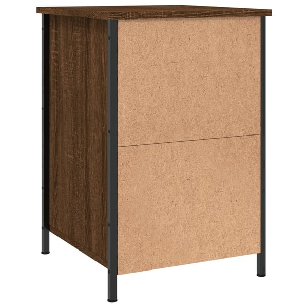 vidaXL Nattbord 2 stk brun eik 40x42x60 cm konstruert tre