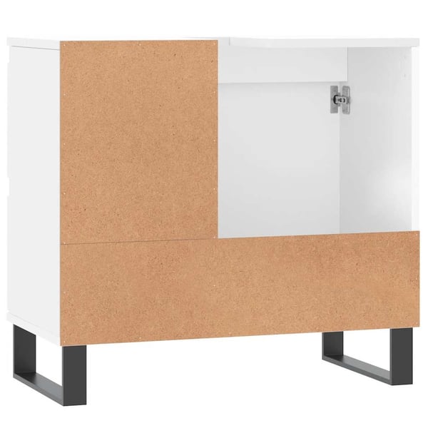 vidaXL Baderomsskap hvit 65x33x60 cm konstruert tre