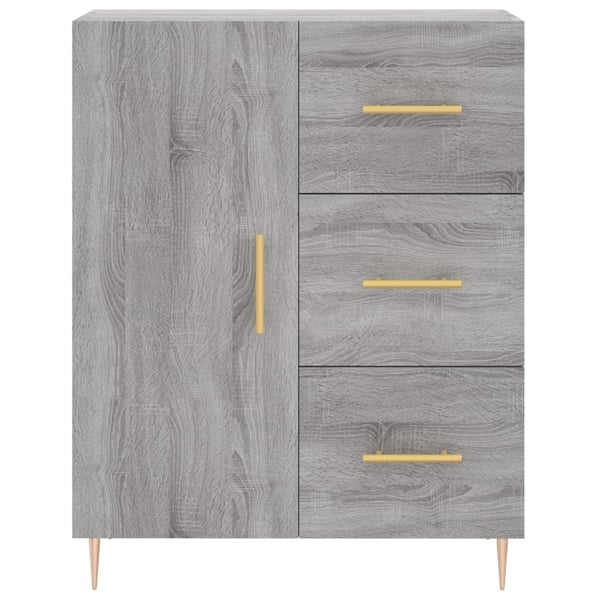 vidaXL Skjenk grå sonoma 69,5x34x90 cm konstruert tre
