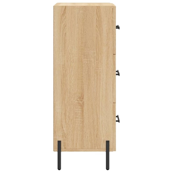 vidaXL Skjenk sonoma eik 34,5x34x90 cm konstruert tre
