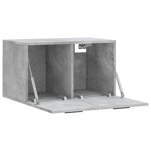 vidaXL Veggskap betonggrå 60x36,5x35 cm konstruert tre