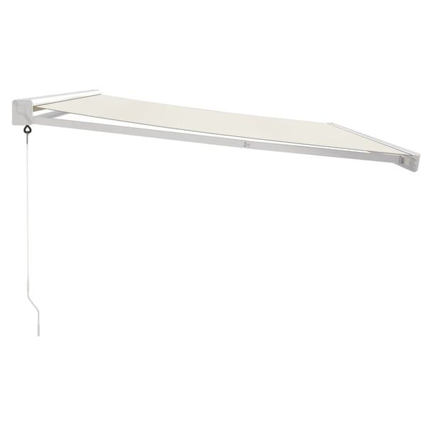vidaXL foldemarkise manuel betjening 4x3 m stof aluminium creme