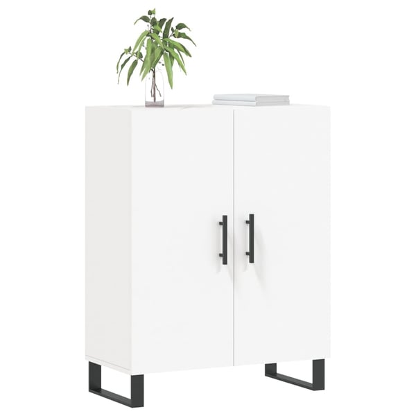 vidaXL Skjenk hvit 69,5x34x90 cm konstruert tre