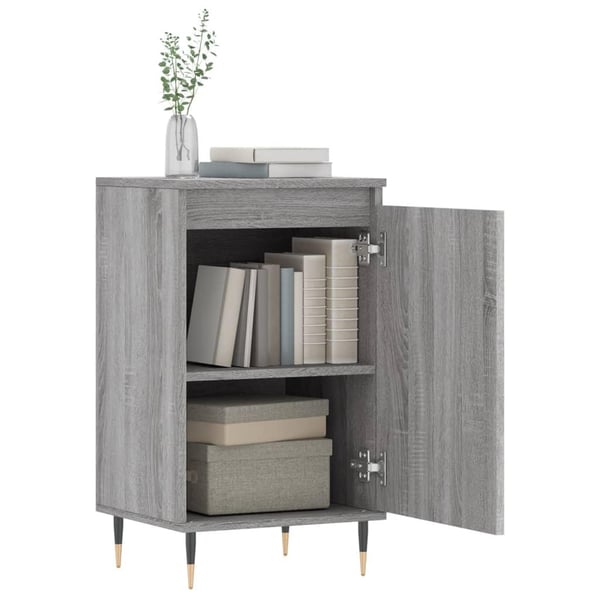 vidaXL Skjenker 2 stk grå sonoma 40x35x70 cm konstruert tre