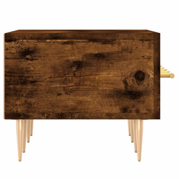 vidaXL TV-benk røkt eik 150x36x30 cm konstruert tre