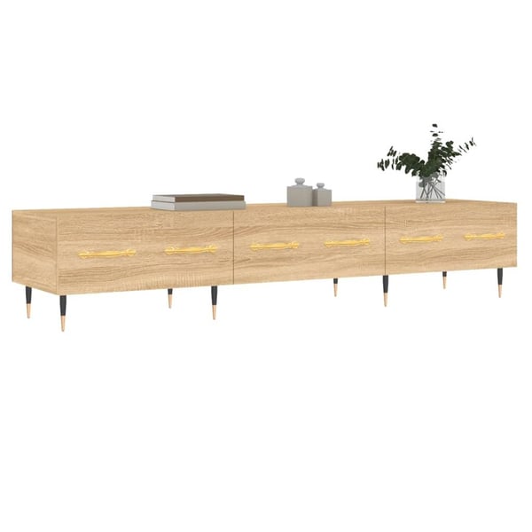 vidaXL TV-benk sonoma eik 150x36x30 cm konstruert tre