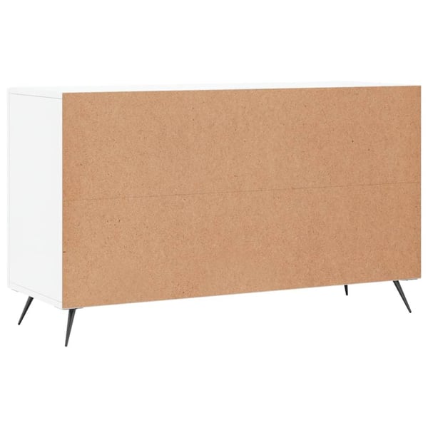 vidaXL Skjenk høyglans hvit 100x36x60 cm konstruert tre