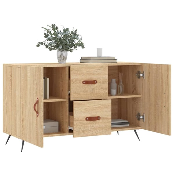 vidaXL Skjenk sonoma eik 100x36x60 cm konstruert tre