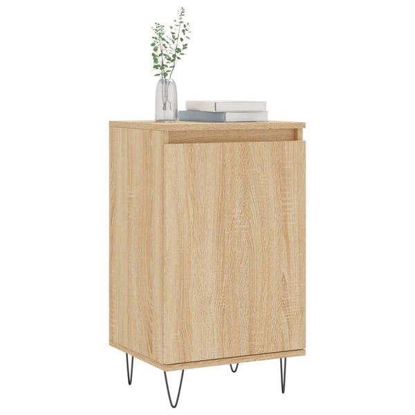 vidaXL Skjenk sonoma eik 40x35x70 cm konstruert tre