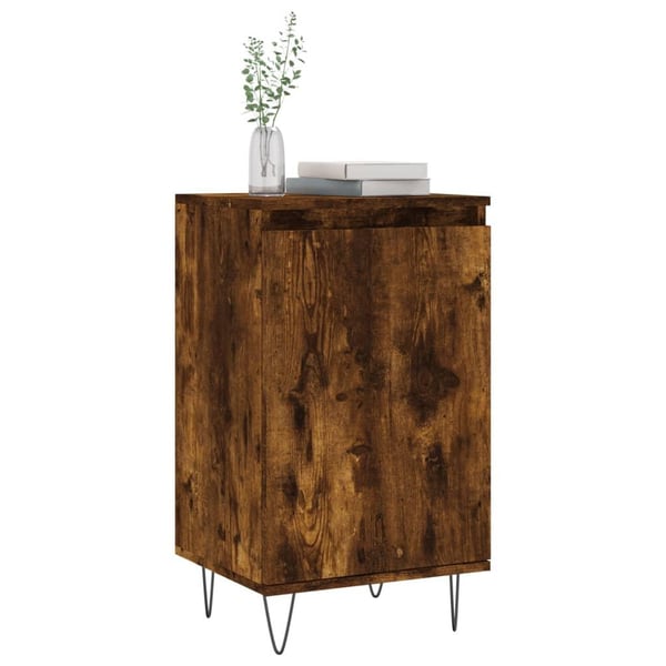 vidaXL Skjenker 2 stk røkt eik 40x35x70 cm konstruert tre
