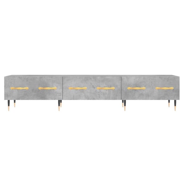 vidaXL TV-benk betonggrå 150x36x30 cm konstruert tre