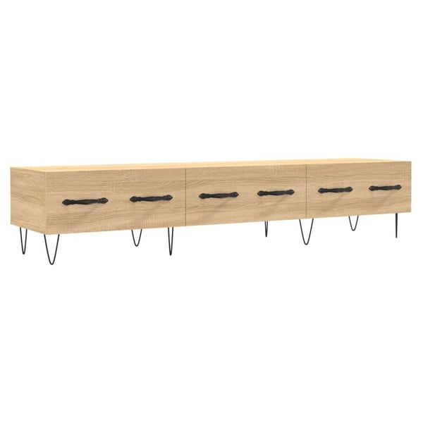 vidaXL TV-benk sonoma eik 150x36x30 cm konstruert tre