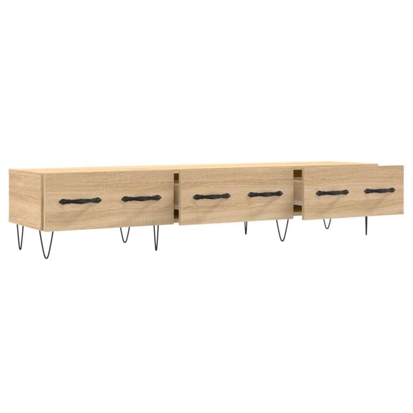 vidaXL TV-benk sonoma eik 150x36x30 cm konstruert tre