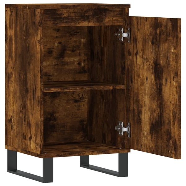 vidaXL Skjenk røkt eik 40x35x70 cm konstruert tre