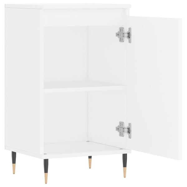 vidaXL Skjenk hvit 40x35x70 cm konstruert tre