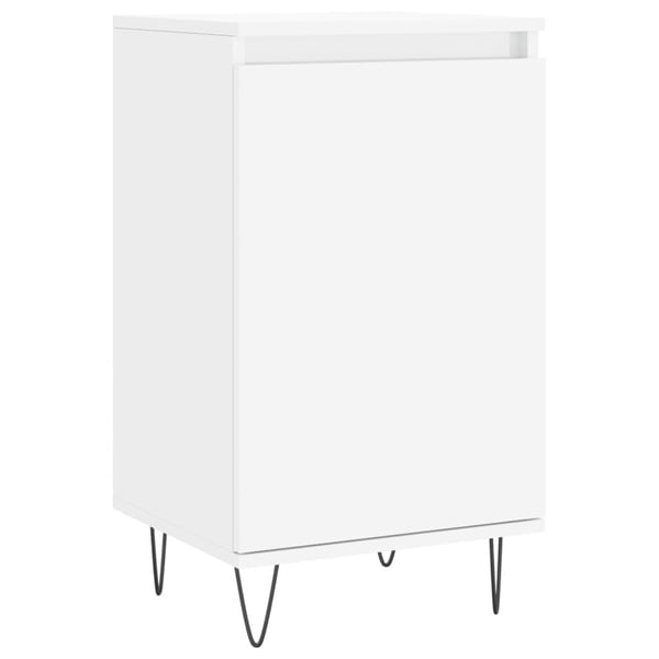 vidaXL skænk 40x35x70 cm konstrueret træ hvid