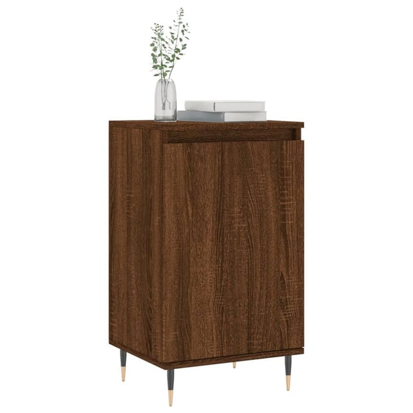 vidaXL skænke 2 stk. 40x35x70 cm konstrueret træ brun egetræsfarve