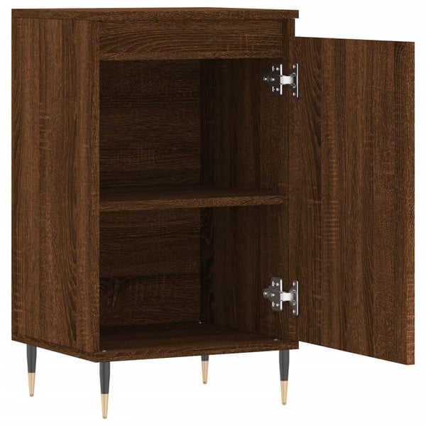 vidaXL skænke 2 stk. 40x35x70 cm konstrueret træ brun egetræsfarve