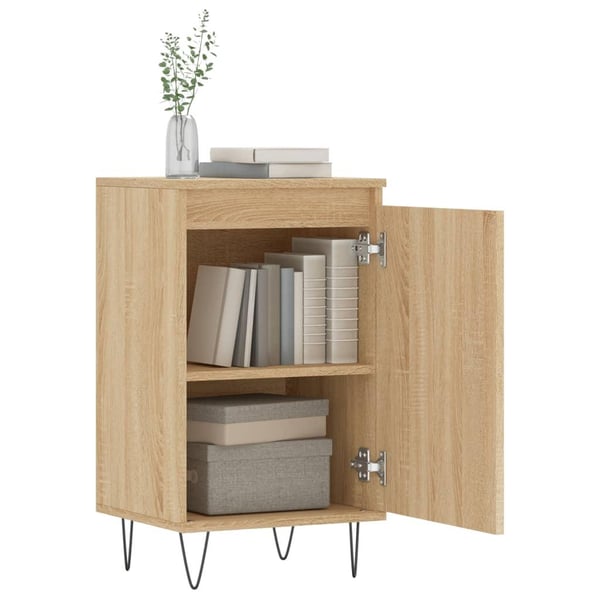 vidaXL Skjenker 2 stk sonoma eik 40x35x70 cm konstruert tre
