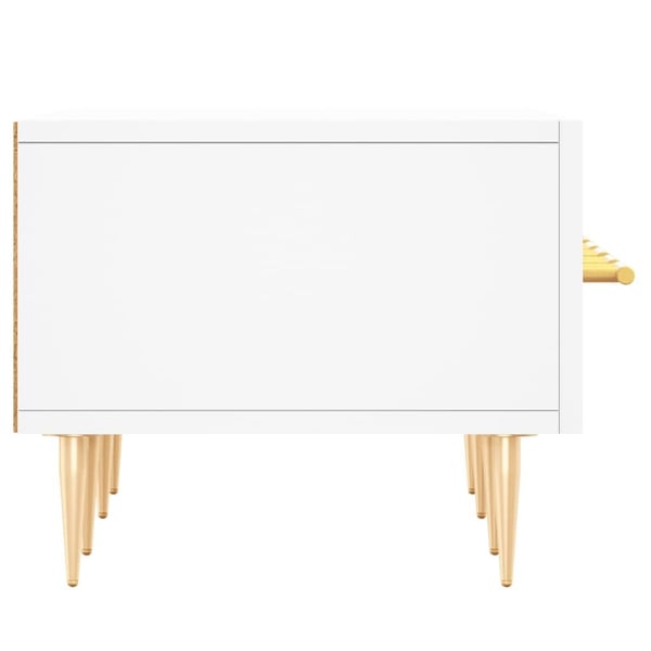 vidaXL TV-benk hvit 150x36x30 cm konstruert tre