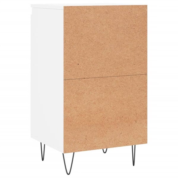 vidaXL Skjenker 2 stk hvit 40x35x70 cm konstruert tre