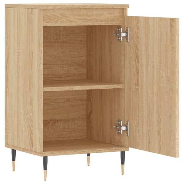 vidaXL Skjenk sonoma eik 40x35x70 cm konstruert tre