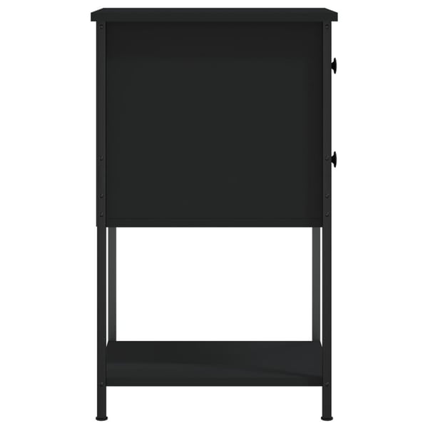 vidaXL Nattbord 2 stk svart 32x42x70 cm konstruert tre