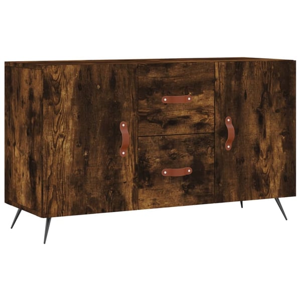 vidaXL Skjenk røkt eik 100x36x60 cm konstruert tre