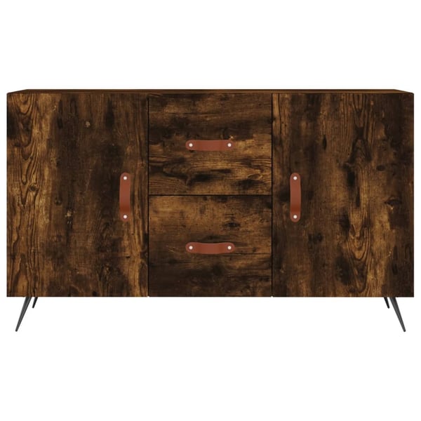 vidaXL Skjenk røkt eik 100x36x60 cm konstruert tre