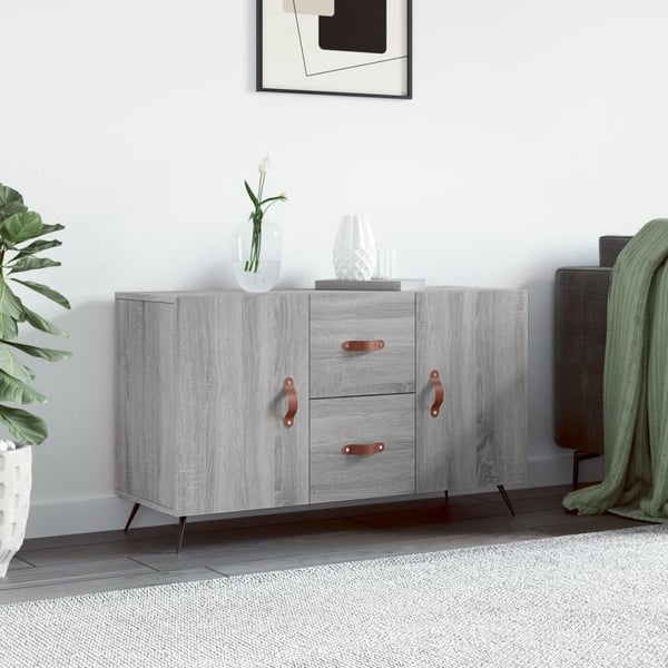 vidaXL Senkki harmaa Sonoma 100x36x60 cm tekninen puu