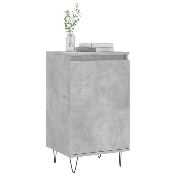 vidaXL Skjenk betonggrå 40x35x70 cm konstruert tre