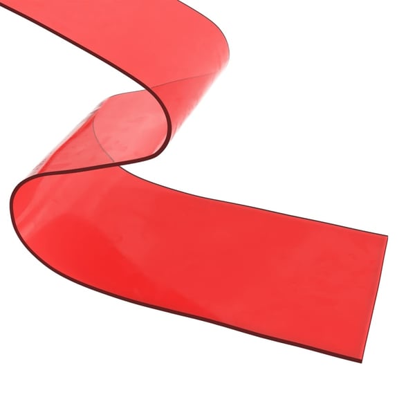 vidaXL Dørgardin rød 300 mmx2,6 mm 10 m PVC