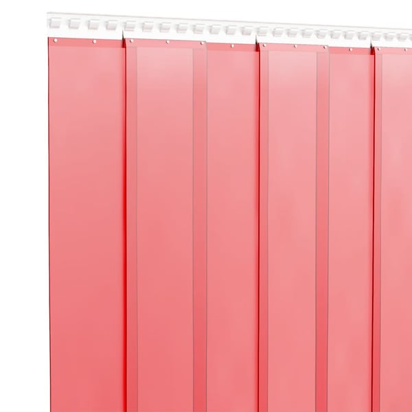 vidaXL Dørgardin rød 300 mmx2,6 mm 10 m PVC
