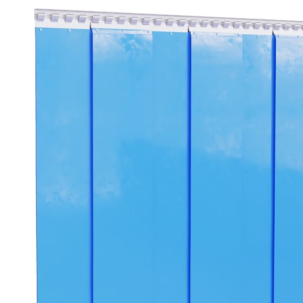 vidaXL Dørgardin blå 300 mm x 2,6 mm 25 m PVC