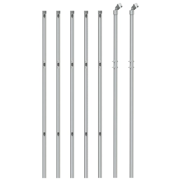 vidaXL Verkkoaita hopea 1x10 m