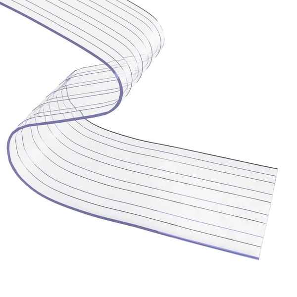 vidaXL bændelgardin 200 mm x 1,6 mm 50 m PVC transparent