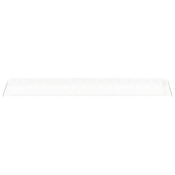 vidaXL drivhus med stålstel 54 m² 18x3x2 m hvid