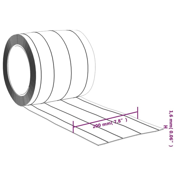 vidaXL Dørgardin gjennomsiktig 200 mmx1,6 mm 10 m PVC