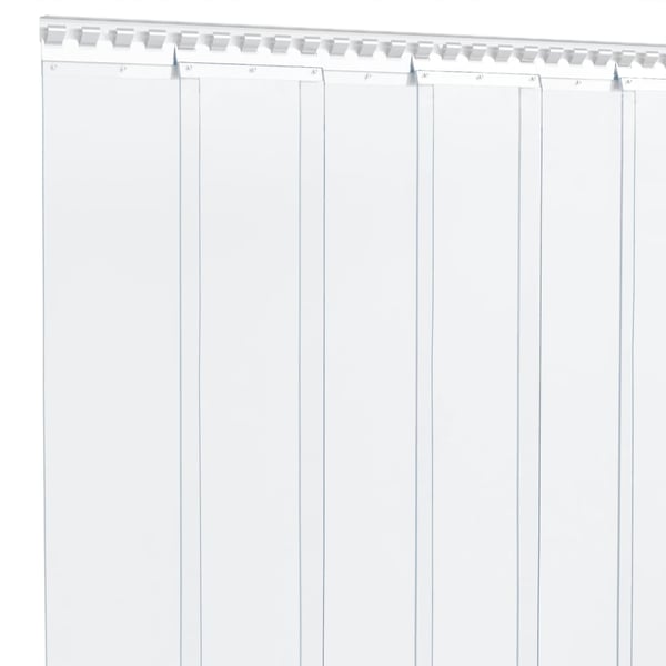 vidaXL bændelgardin 200 mm x 1,6 mm 10 m PVC transparent