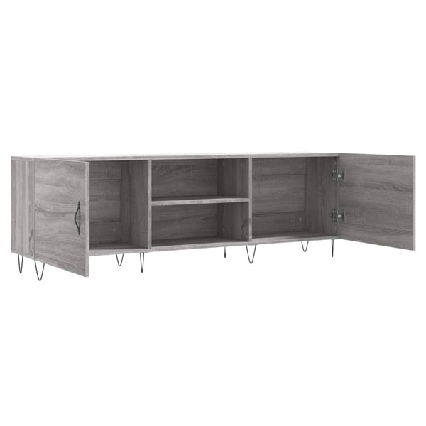 vidaXL TV-benk grå sonoma 150x30x50 cm konstruert tre