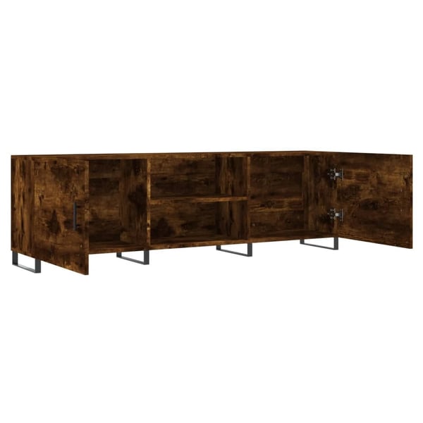 vidaXL TV-benk røkt eik 150x30x50 cm konstruert tre