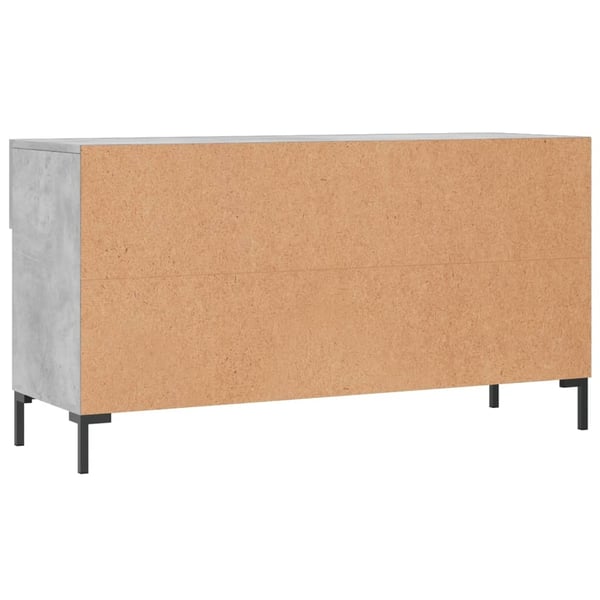 vidaXL Skobenk betonggrå 102x35x55 cm konstruert tre