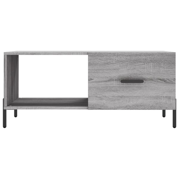 vidaXL Salongbord grå sonoma 90x50x40 cm konstruert tre