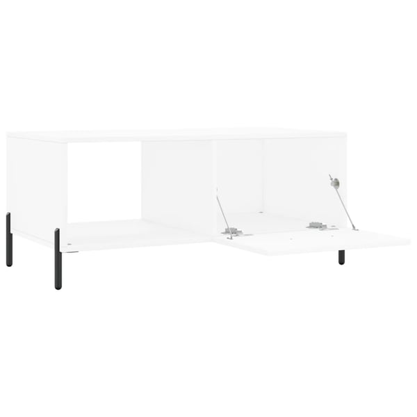 vidaXL Salongbord hvit 90x50x40 cm konstruert tre