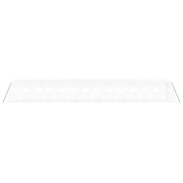 vidaXL drivhus med stålstel 56 m² 14x4x2 m hvid